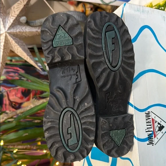 Black Leather Knee-High Boots - Picture 3 of 4